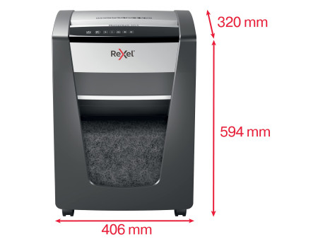 Rexel Destructeur de documents Momentum X515, particules