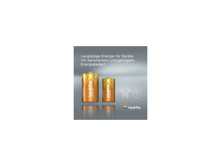 VARTA Pile alcaline Longlife, Baby (C/LR14), par 4
