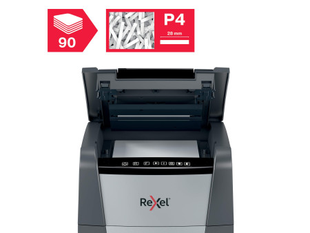 REXEL Destructeur de documents Optimum AutoFeed+ 90X,4x28 mm