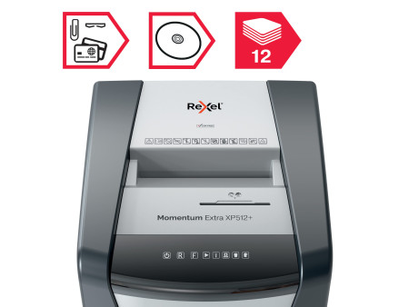 REXEL Destructeur de documents Momentum Extra XP512, 2x15mm