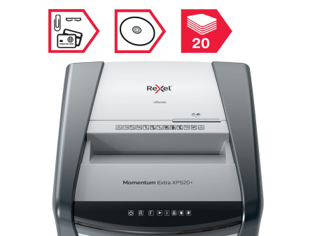 REXEL Destructeur de documents Momentum Extra XP520+, 4x35mm