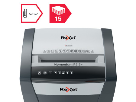REXEL Destructeur de documents Momentum P515+, 2 x 15 mm
