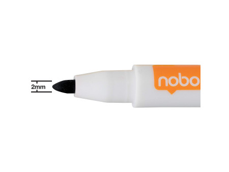 nobo Marqueur pour tableau blanc, set de 6, noir