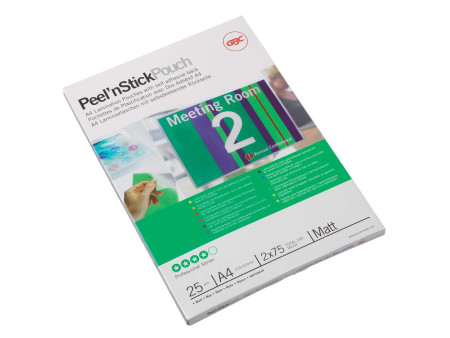 GBC Pochette de plastification Peel'nStickPouch, A4