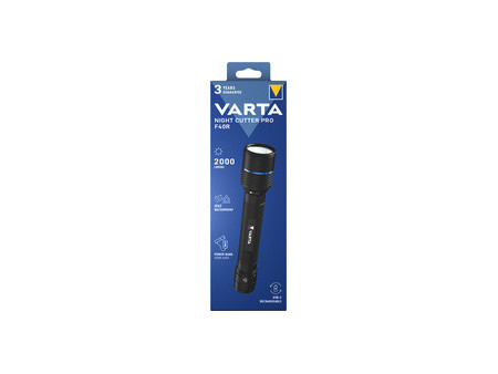 VARTA Lampe de poche premium 'NIGHT CUTTER PRO F40R', noir