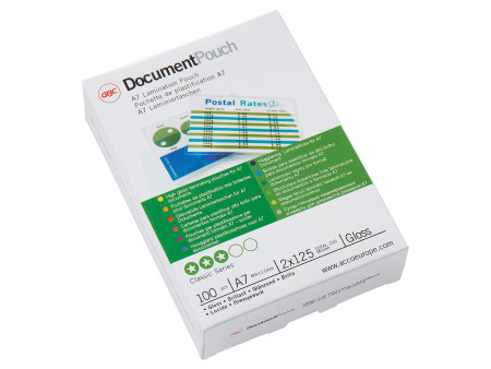 GBC Pochette de plastification, A7, brillant, 250 microns