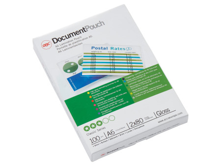 GBC Pochette de plastification, A6, brillant, 160 microns