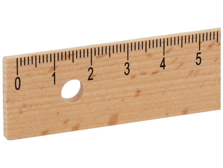 M+R Règle en bois, 170 mm, hêtre, avec insert métallique
