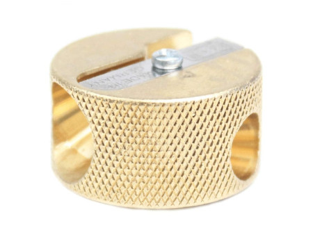 M+R Taille-crayon duo, en laiton, rond
