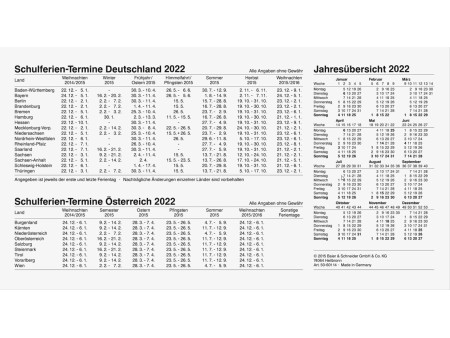Glocken Calendrier mural '3 mois', 2026, gris