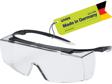 uvex Surlunettes super f OTG, teinte des verres: transparent