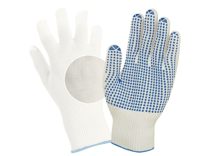 uvex Gants de travail unigrip 6620, T. 10, blanc/bleu