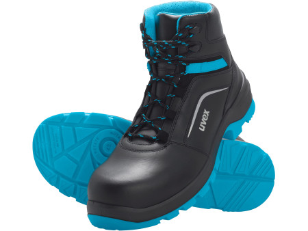 uvex 2 xenova Chaussures montantes S2 SRC, T. 41, noir/bleu
