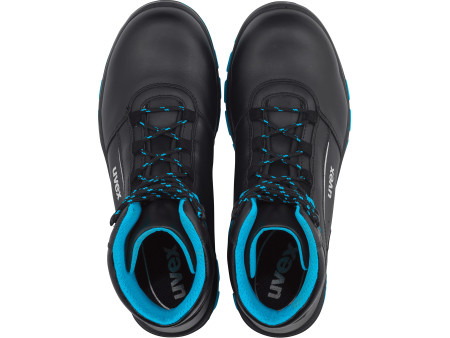uvex 2 xenova Chaussures montantes S2 SRC, T. 42, noir/bleu