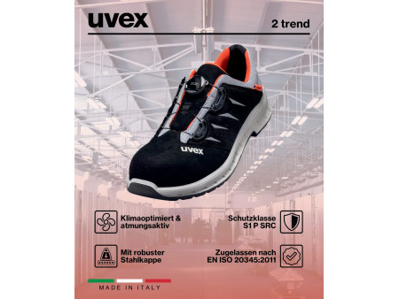 uvex 2 trend Chaussures basses perforées S1P SRC, T. 42