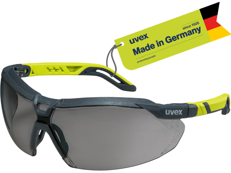 uvex Lunettes de protection i-5, teinte des oculaires: gris