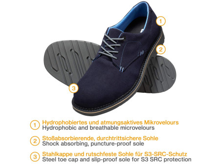 uvex Chaussure basse de sécurité 1 business S3, pointure 42