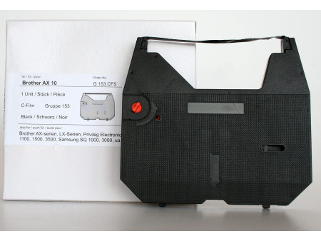 RADEX Ruban encreur, brother AX 10, fibres de carbone, noir