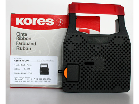 Kores Ruban encreur pour Canon AP300, carbone, noir
