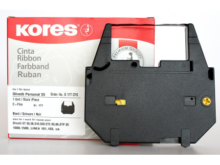 Kores Ruban, groupe 177C, olivetti ET 55, noir