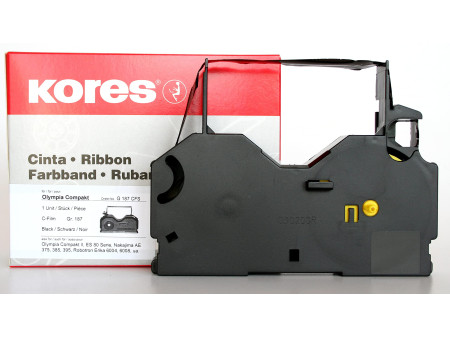 Kores Ruban encreur, pour Olympia Compact, carbone, noir
