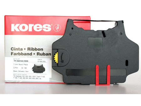 Kores Ruban encreur pour TA Gabriele 9009, noir