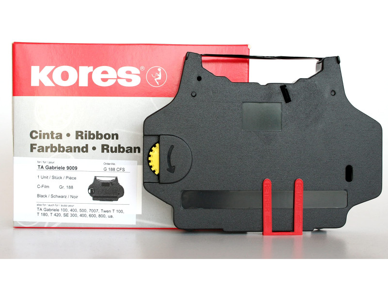 Kores Ruban encreur pour TA Gabriele 9009, noir