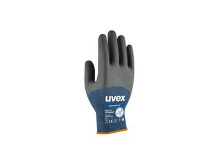 uvex Gants de travail phynomic pro, bleu/anthracite, T.8