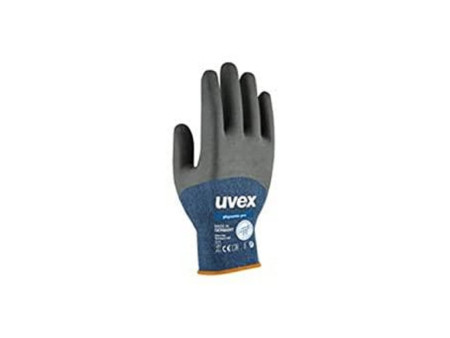 uvex Gants de travail phynomic pro, bleu/anthracite, T.10