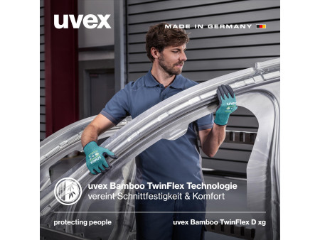 uvex Gants de protection Bamboo TwinFlex D xg, taille 6