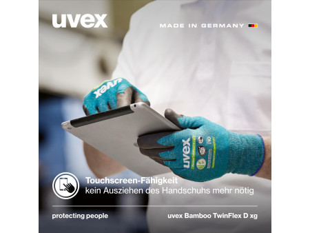 uvex Gants de protection Bamboo TwinFlex D xg, taille 7