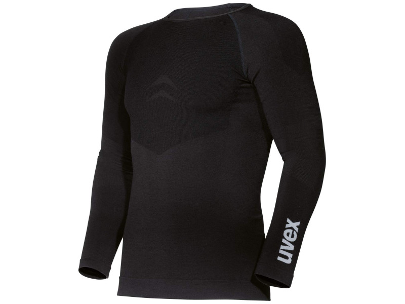 uvex T-shirt à manches longues pour homme, S, noir