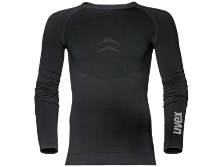 uvex T-shirt à manches longues pour homme, M/L, noir