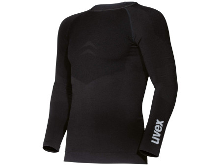 uvex T-shirt à manches longues pour homme, 3XL, noir