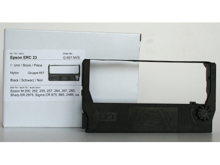 Kores Ruban encreur pour EPSON ERC 23, nylon, noir