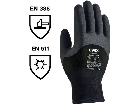 uvex Gants de protection unilite thermo plus, taille 9, 1 p.