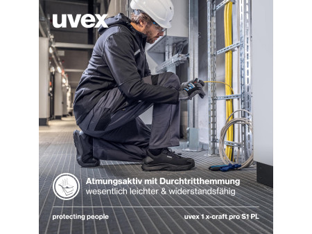 uvex 1 x-craft pro Chaussure basse S1 PL, pointure 45