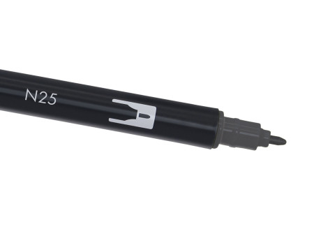 Tombow Feutre double pointe DUAL BRUSH PEN ABT, lamp black