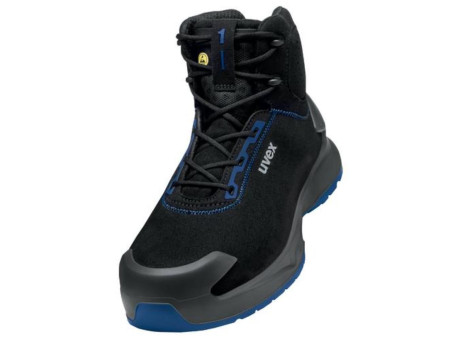 uvex 1 x-craft Chaussure montante S2, pointure 35, noir/bleu