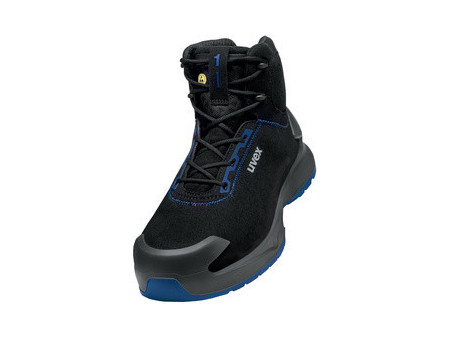uvex 1 x-craft Chaussure montante S2, pointure 51, noir/bleu