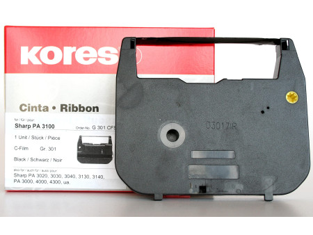 Kores Ruban encreur, groupe 301, SHARP PA 3100, noir