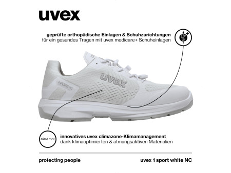 uvex 1 sport white nc Chaussure basse O1, pointure 51, blanc
