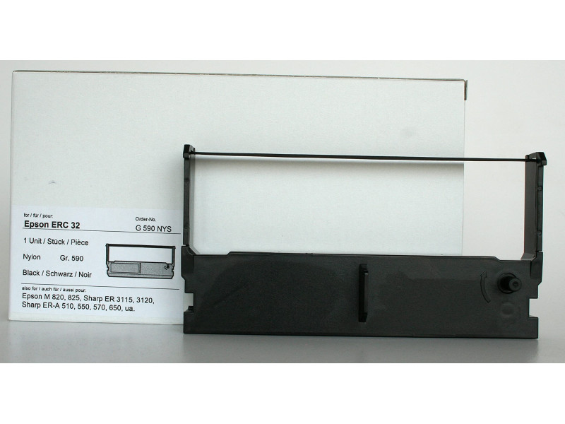 Kores Ruban encreur pour Epson ERC 32, nylon, noir