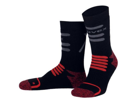 uvex Chaussette 'Thermal', taille 43-46, noir / rouge