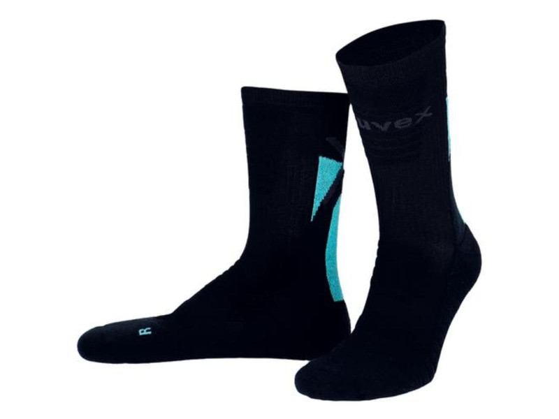 uvex Chaussette 'Functional', taille 39-42, noir / bleu