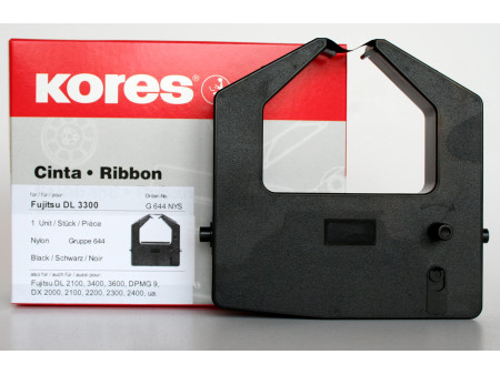 Kores Ruban encreur pour Fujitsu DL 3300, nylon, noir