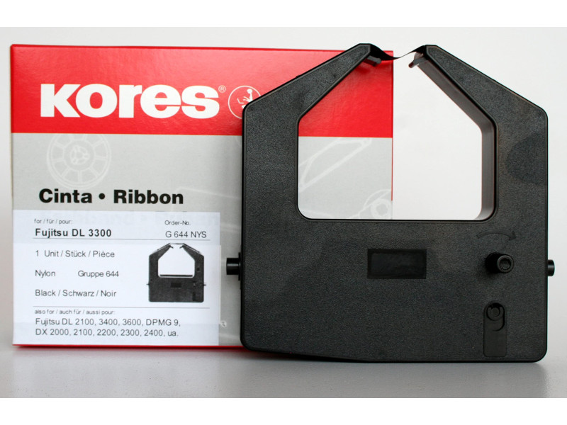 Kores Ruban encreur pour Fujitsu DL 3300, nylon, noir