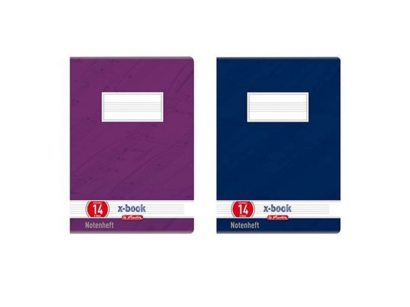 herlitz Cahier de musique x.book, A5, linéature 14, 16 pages