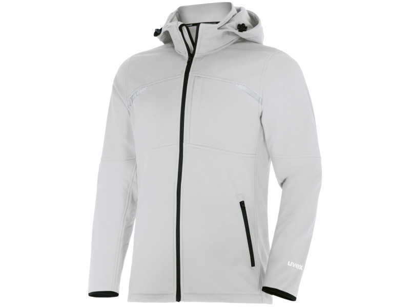 uvex Veste Softshell suXXeed craft, M, blanc