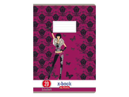 herlitz Cahier x.book, A4, linéature 38 / quadrillé